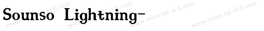 Sounso Lightning字体转换